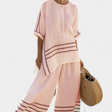 Салопета с широки райета и асиметричен крой - модерен и удобен стил