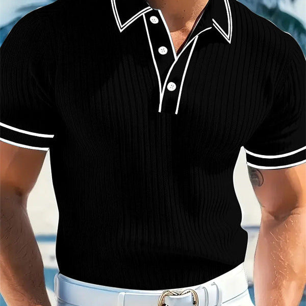 Горан - Елегантен поло с къси ръкави