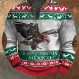 Явор - Коледен суитчик с щампа на ястреб