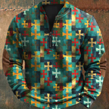 Явор - Памучна блуза с геометричен принт