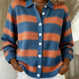 Livia – плетена блуза с райета