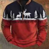 Явор - Топъл пуловер с дизайн на елен