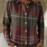 Емили – плетена блуза в каре