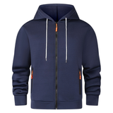 Никола - Мъжки суитшърт с цип и качулка