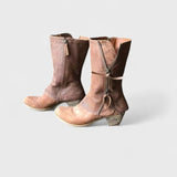 Виктория – Стилни дамски каубойски ботуши с цип