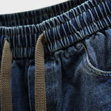 Лоран - Широки дънкови панталони с колан