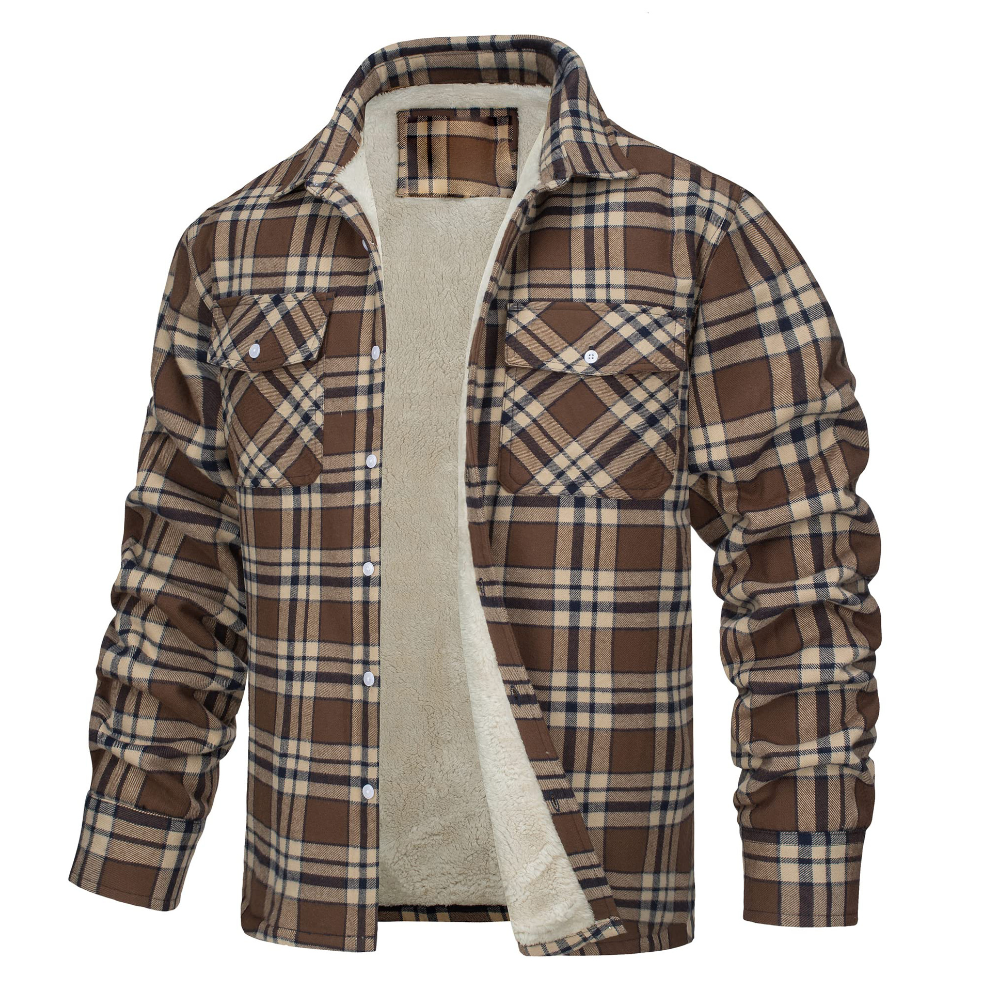 Нейт - Мъжко каре с шерпа подплата
