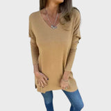 Гергана - Релаксирана дамска блуза с V-деколте
