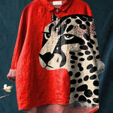 Нала | Смела риза с принт на гепард