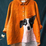 Логан | Артистична риза с печат на куче