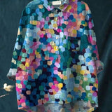 Амара | Цветна риза с точков принт