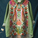 Лина | Ярка цветна бродирана риза