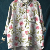 Лина | Ярка цветна бродирана риза