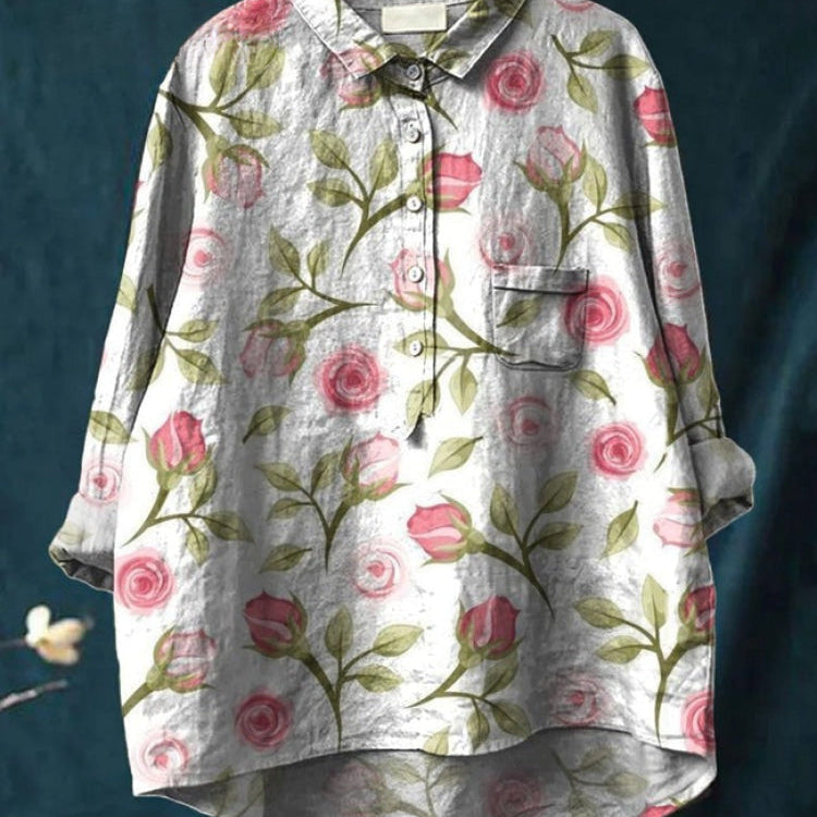 Лина | Ярка цветна бродирана риза