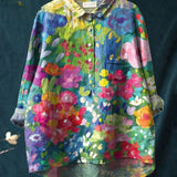 Лина | Ярка цветна бродирана риза