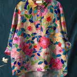 Лина | Ярка цветна бродирана риза