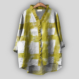 Линена блузка с волани