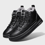 Тодор | Мъжки кожени зимни боти