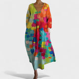 Елена - Шарена рокля с принт