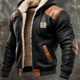 Борислав - Винтидж кожена яке с качулка