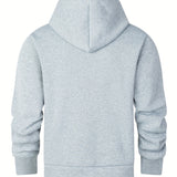 Никола - Мъжки суитшърт с цип и качулка