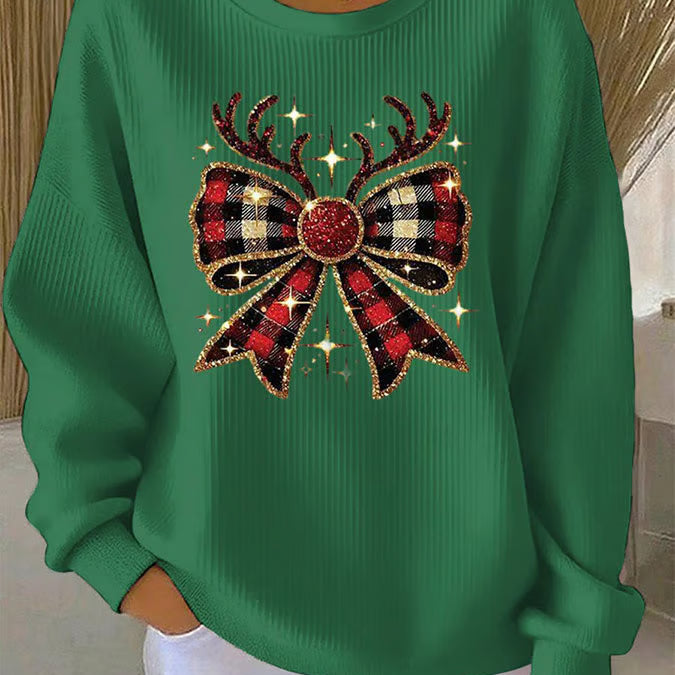 Зорница - Коледен пуловер с мотив на възел