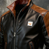 Борислав - винтидж кожено яке с парченца