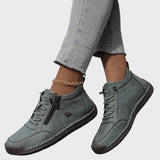 Милена – Дамски ботуши с шевове, маратонки с цип и връзки