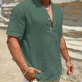 Елиян - Елегантна лятна риза с висока яка