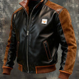 Борислав - винтидж кожено яке с парченца