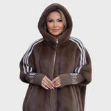 Снежина - Дамско яке с качулка