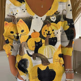 Беатриче – пуловер с V-образно деколте