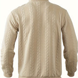 Калоян: Мъжки плетен суитшърт с яка и цип