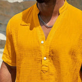 Елиян - Елегантна лятна риза с висока яка