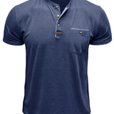 Чавор - Стилна тениска с кръгло деколте и джоб