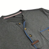 Чавор - Стилна тениска с кръгло деколте и джоб