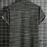 Мирослав -  Елегантна риза с райе и каре