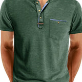 Чавор - Стилна тениска с кръгло деколте и джоб