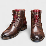 Борислав – Мъжки кожени боти с цип