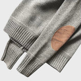 Калоян - Плетен свитшот с кръпки на лактите