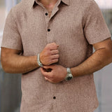 Здравчо - Лека риза с къс ръкав от лен