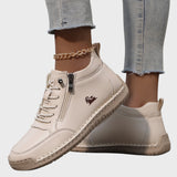 Милена – Дамски ботуши с шевове, маратонки с цип и връзки