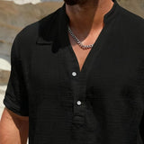 Елиян - Елегантна лятна риза с висока яка