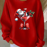 Зорница - Коледен пуловер с игрив дизайн на Коледна фигура