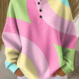 Вера | Пуловер с абстрактен геометричен модел