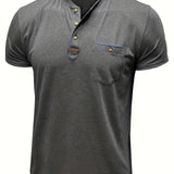 Чавор - Стилна тениска с кръгло деколте и джоб