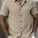 Здравчо - Лека риза с къс ръкав от лен