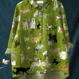 Бела | Теолетна тениска с парти за кучета