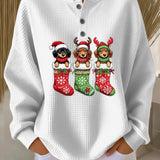 Гретхе | Винтидж Коледна Пуловер с Мотив на Куче