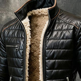 Борислав - Топла плюшена мека кожена яке за външно носене